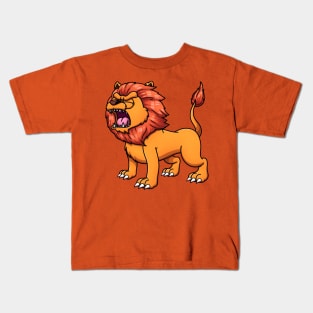 Orange Lion Kids T-Shirt